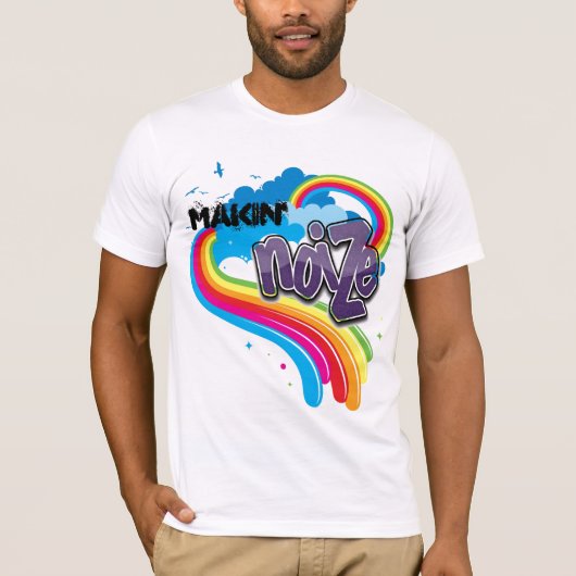 夢の虹のnoIZeの限定版の夏のTシャツ Tシャツ (正面)