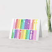 夢の虹を生きる私の人生を愛カラフルし カード (正面)
