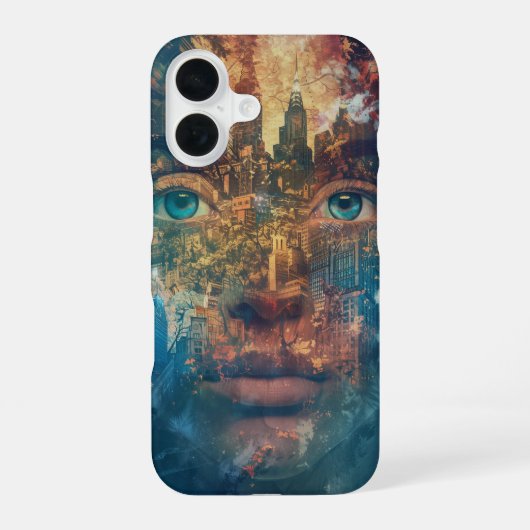 夢の街 iPhone 16ケース (裏面)