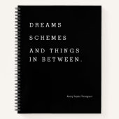 夢の計画と間の事カスタム件 ノートブック (正面)