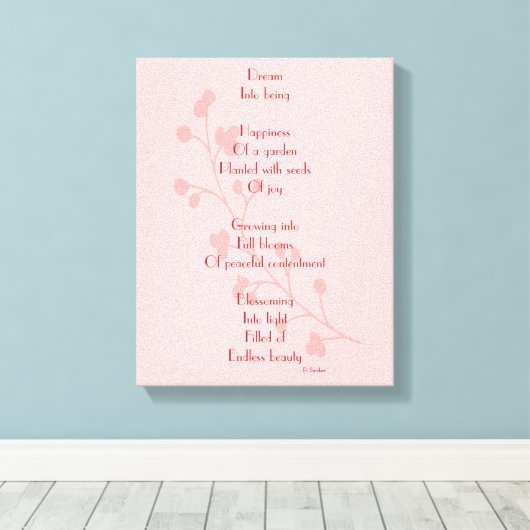 夢の詩 キャンバスプリント (インサイチュ (ウッドフロア))