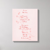 夢の詩 キャンバスプリント (正面)