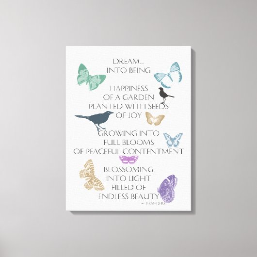 夢の詩 キャンバスプリント (正面)