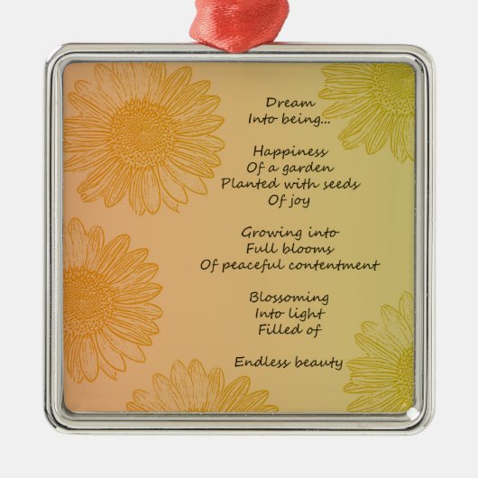 夢の詩 メタルオーナメント (正面)