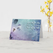 夢の誕生日への道 カード (黄色い花)