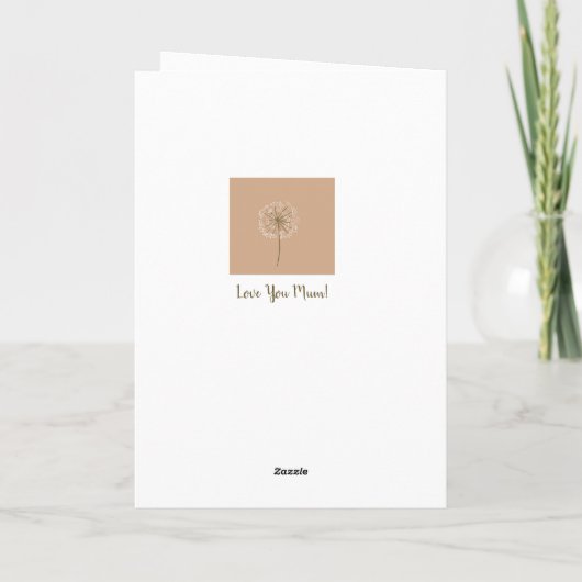 『夢の豚の母の日』 カード (裏面)