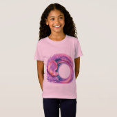 夢の貝殻の波の幻想芸術 - トロピカルオーシャン Tシャツ (正面フル)