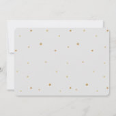 夢の赤ちゃん ムーンとスターズ グレー ベビーシャワー 招待状 (裏面)