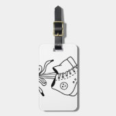 夢の逆、逆、スニーカー、かわいいデザイン ラゲッジタグ (正面縦)