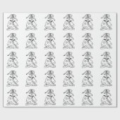 夢の逆、逆、スニーカー、かわいいデザイン ラッピングペーパー (フラット)