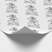 夢の逆、逆、スニーカー、かわいいデザイン ラッピングペーパー (角)