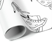 夢の逆、逆、スニーカー、かわいいデザイン ラッピングペーパー (ロールコーナー)