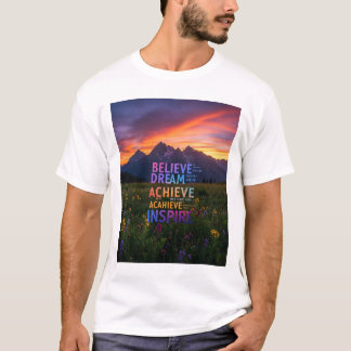 夢の達成インスパイア Tシャツ