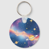 夢の銀河惑星星パターン キーホルダー (裏面)