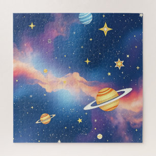 夢の銀河惑星星柄 ジグソーパズル