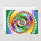 夢の階段ファンタジーフラクタル ポストカード (正面/裏面)