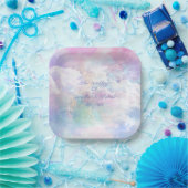 夢の雲と星結婚の ペーパープレート (パーティー)