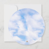 夢の雲の上にいる 花嫁のシャワー 雲 招待状 (裏面)