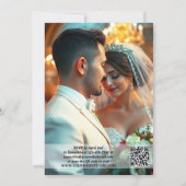 夢の雲の九駆け落ち結婚の後 招待状 (裏面)