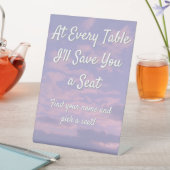 夢の雲の恋人のシーティングサイン 台座サイン (インサイチュ)