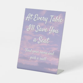 夢の雲の恋人のシーティングサイン 台座サイン