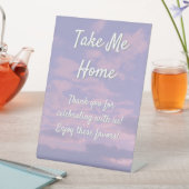 夢の雲の恋人の好意サイン 台座サイン (インサイチュ)