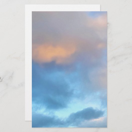 夢の雲 便箋 (正面/裏面)