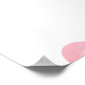 夢の雲：水の色ハート雨 ポスター (角)