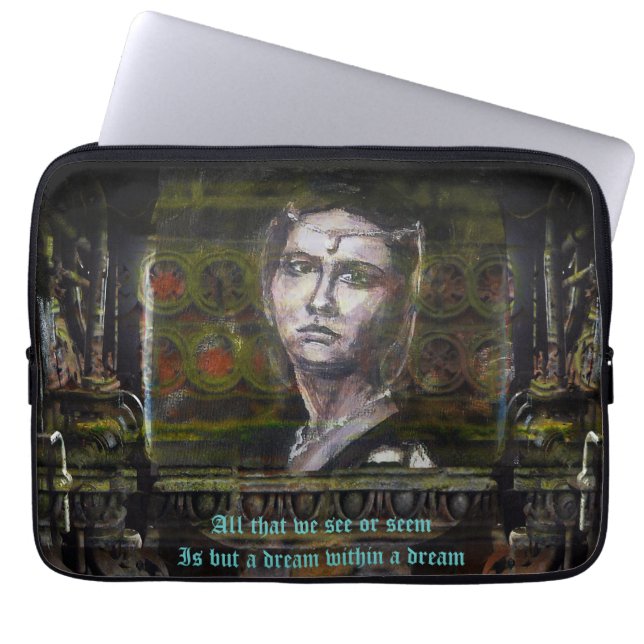 夢の電話で夢見る ラップトップスリーブ (正面)