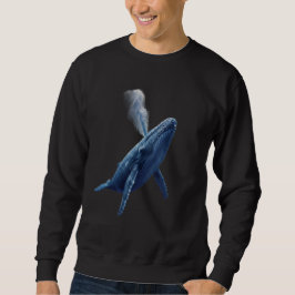 夢の青いクジラTシャツ スウェットシャツ