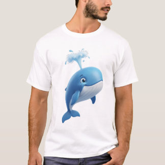 夢の青いクジラTシャツ Tシャツ