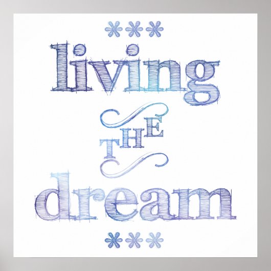 夢の青を生きる ポスター (正面)