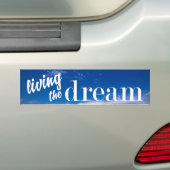 夢の青空を生きる バンパーステッカー (車上)