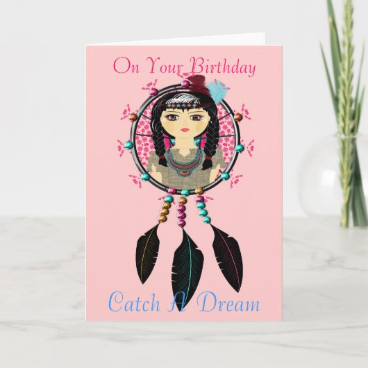 夢の願いを誕生日する カード (正面)