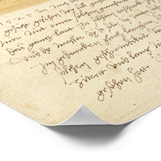 夢の風景と文字, 1526 ポスター (角)