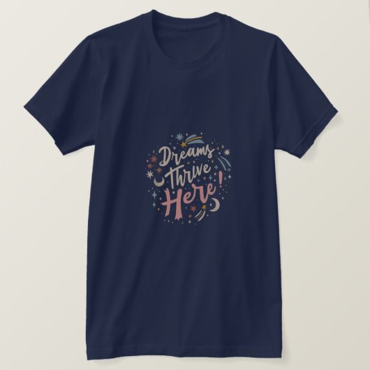 夢の風景：夢が花開くTシャツ Tシャツ (デザイン正面)