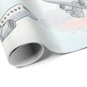 夢の飛行機空旅パターン (1) ラッピングペーパー (ロールコーナー)