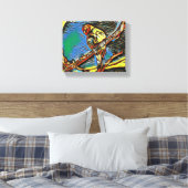 夢の飛行：鳥の動き キャンバスプリント (インサイチュ (寝室))