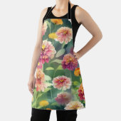 夢の《植物》百日草の花 エプロン (インサイチュ)