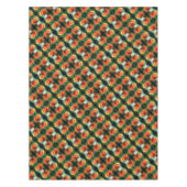 夢の《植物》百日草フラワー抽象芸術アートパターン テーブルクロス (正面)