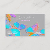 夢のOn/Embossedそっくりの蝶 名刺 (裏面)