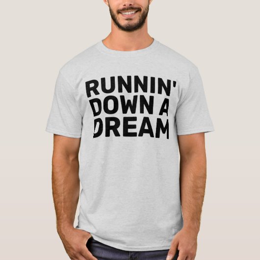 夢のTシャツティーをヴィンテージで走り落とす Tシャツ (正面)