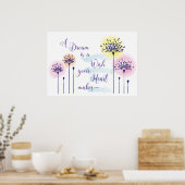 夢はあなたのハートがポスターを作ることを願う ポスター (キッチン)