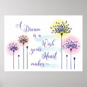 夢はあなたのハートがポスターを作ることを願う ポスター (正面)