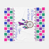 夢はあなたのハートが作る願いです! フリースBanket フリースブランケット (正面(横))