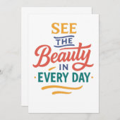 夢はっきりした – 未来は君のものだ 招待状 (正面/裏面)