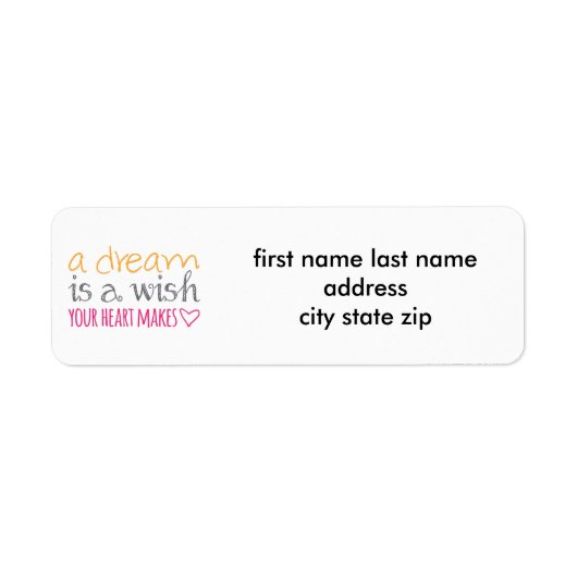 夢はハート ラベル (正面)