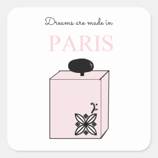 夢はパリで作られる スクエアシール (正面)