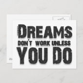 夢は働きません ポストカード (正面/裏面)