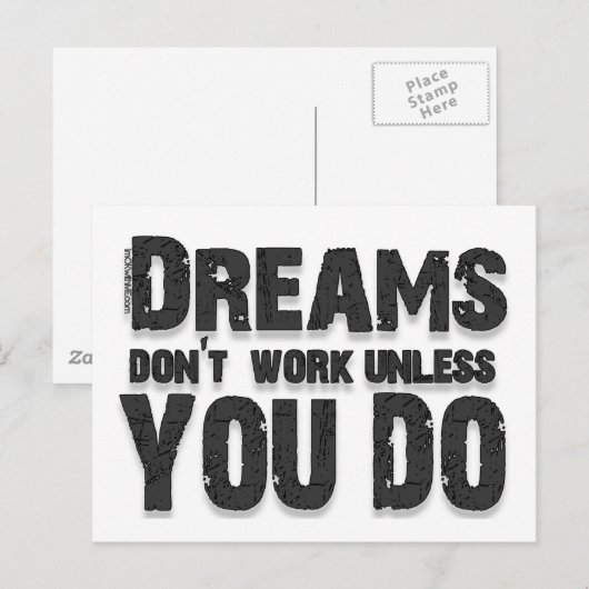 夢は働きません ポストカード (正面/裏面)